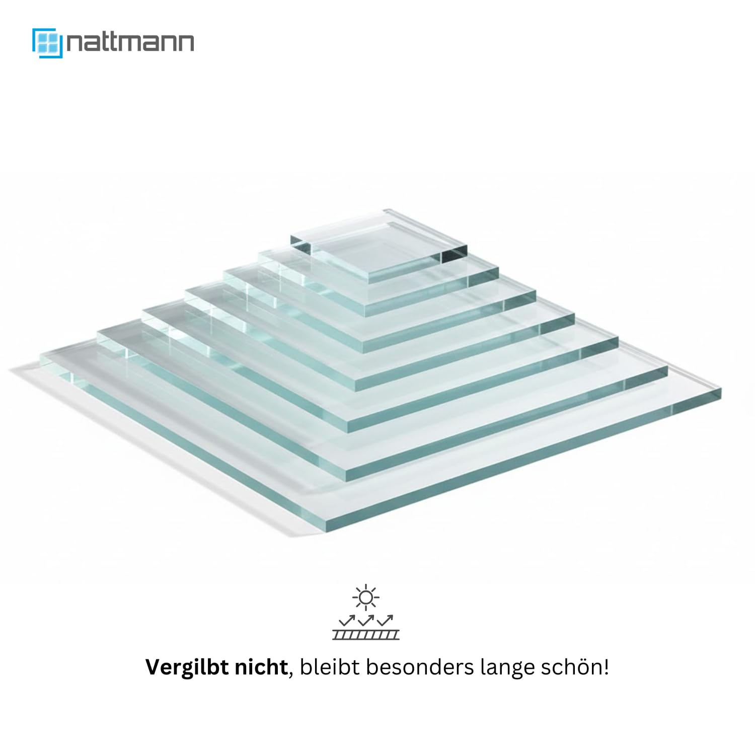 nattmann Acrylglas - XT - PMMA - Acrylplatte & Acrylscheibe 2-10 mm - Klare & Transparente Kunststoffplatte - für Hobby & Bastler - 3 mm, 1200 x 800 mm