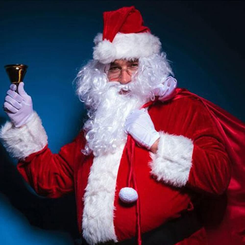 Campana de Navidad Dorada, Accesorio para Disfraz de Papá Noel