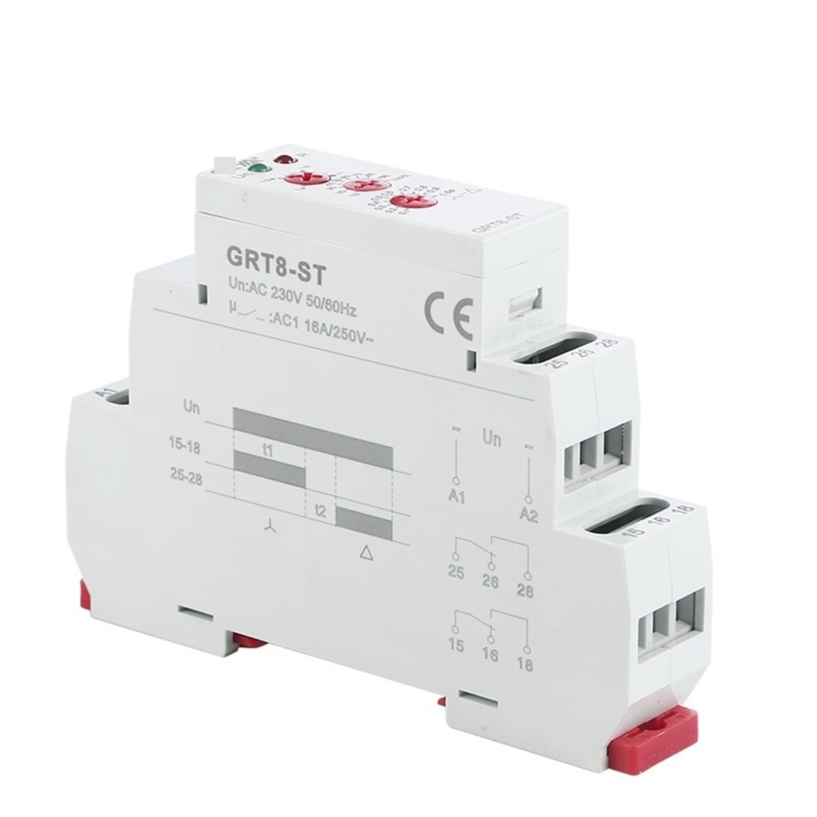 GRT8-ST Delay On Motor Star Delta Timer Soft Starter AC230V 380V ~ 440V AC/DC12V-240V Relè 1Pcs(ACDC12V-240V)