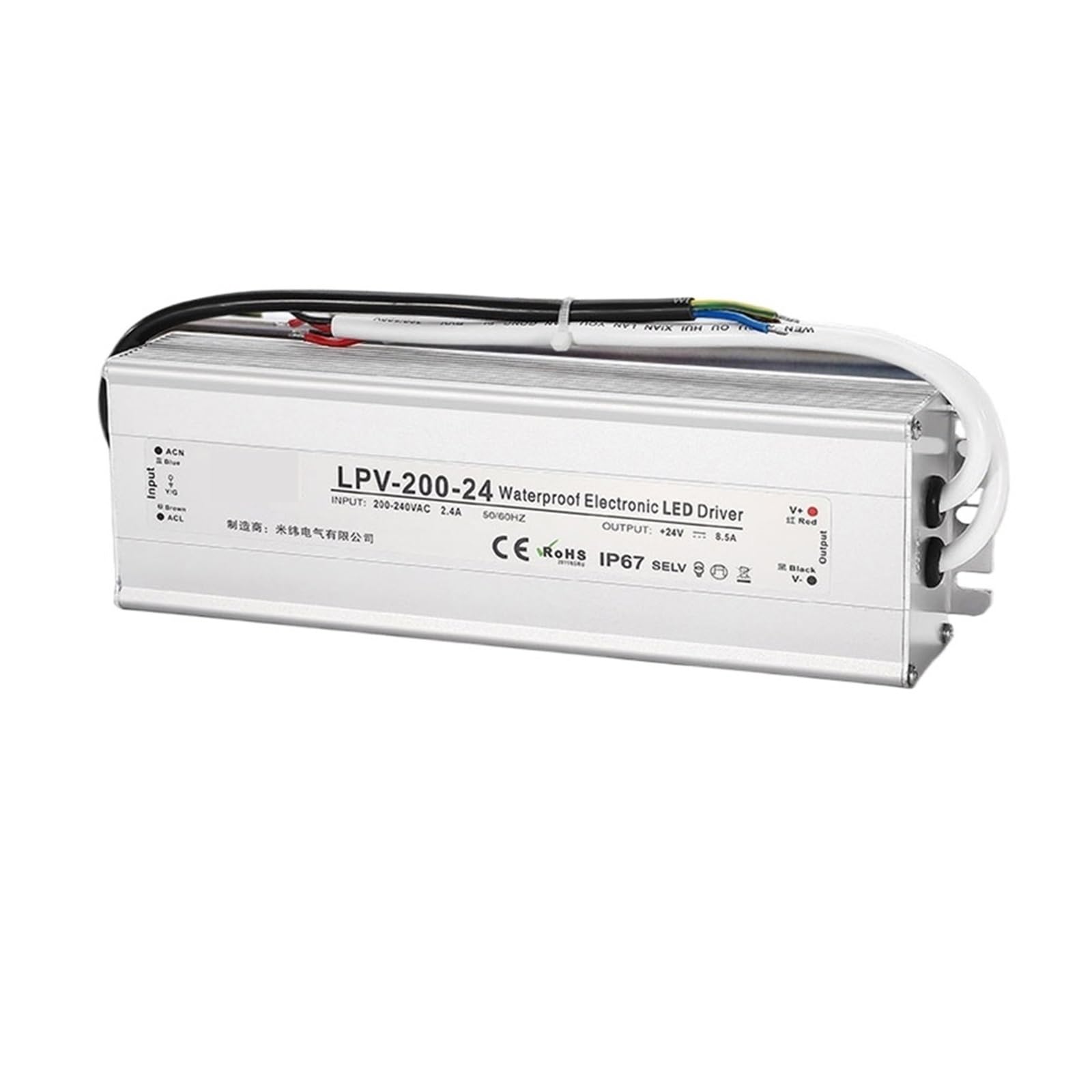 Transformateur d'éclairage LED 24V 200W pour l'ambiance du salon