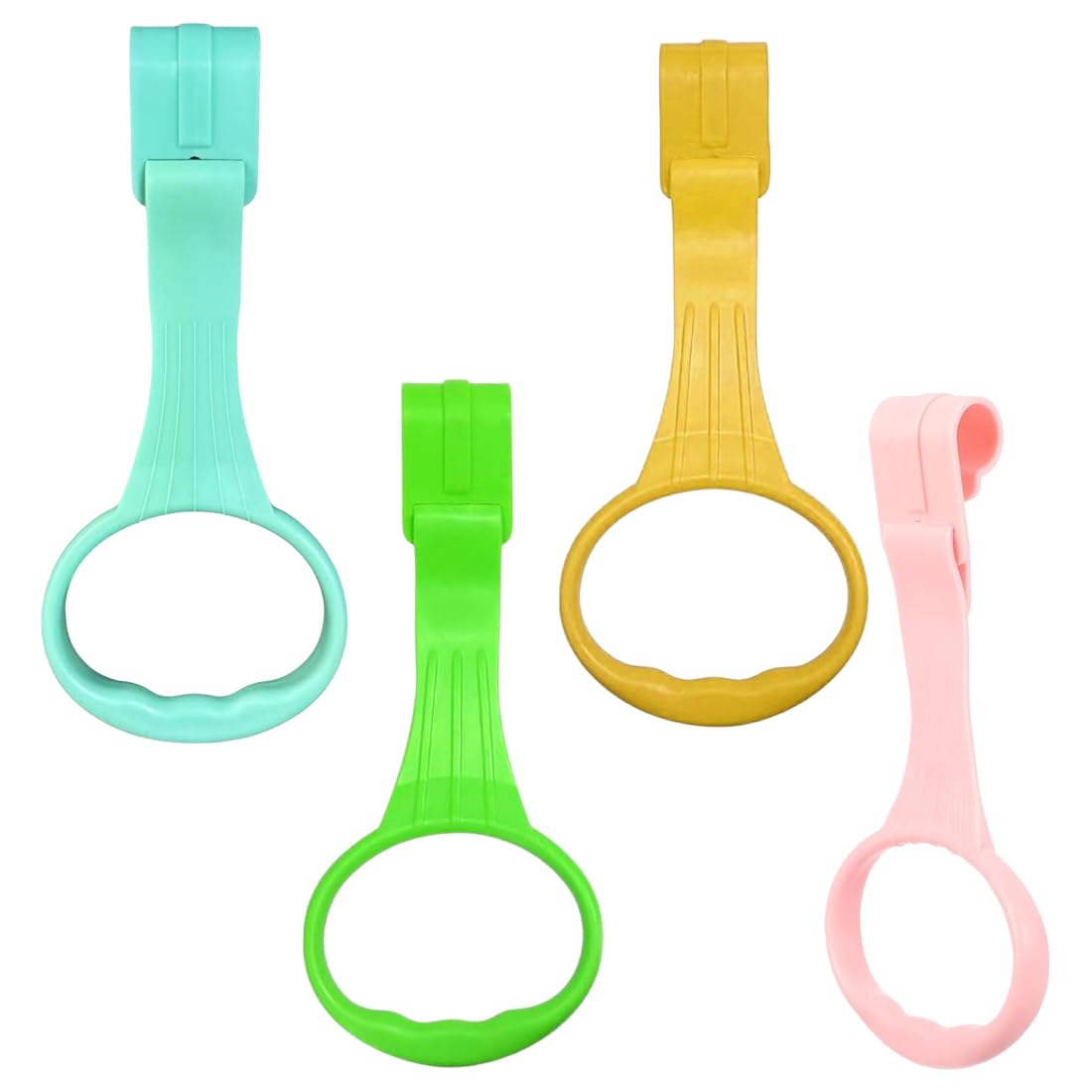 4 Piezas Anillas para Cunas y Parques, Anillos de Corralito de Bebé con Suaves Colores Pastel y Entrenamiento para Levantarse, para Parque, Cuna