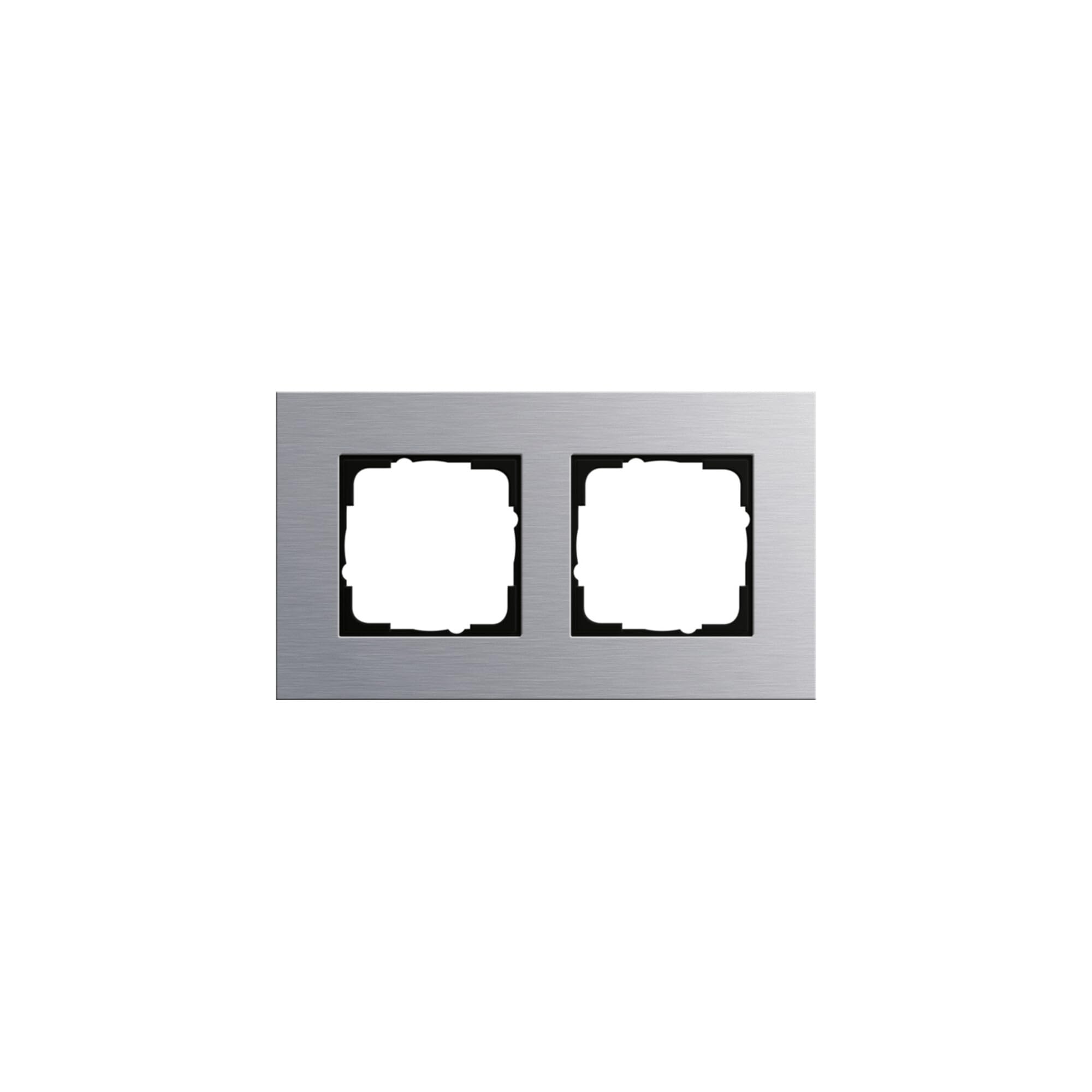 Gira 021217 cadre de finition design argent pour sublimer votre salon contemporain