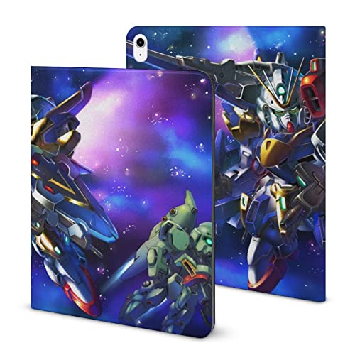IPAD 2020 AIR 4  ケース 手帳型 ペンホルダー付き 機動戦士ガンダム アップル ペンシル 収納可能 ペアリング ワイヤレス充電対応 オートスリープ スタンド機能付き TPU製 全面保護 カバー 漫画のキャラクターシェル 薄型 軽量 傷防止 耐衝撃カバー オートスリープ/ウェイク機能 折りスタンド