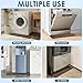 Tiktiger Refrigerator Mat, Non-Slip Under Fridge Mats and Silicone Drip Tray, Appliance Spill Liner and Refrigerator Floor Protector Leak Catcher Mat Fridge Floor Mats - Brown 37.4'' x 8.5''