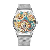 Reloj de gran calidad: lente de cristal mineral dura, de Art- y Weisemann-Uhr-Edelstahl
