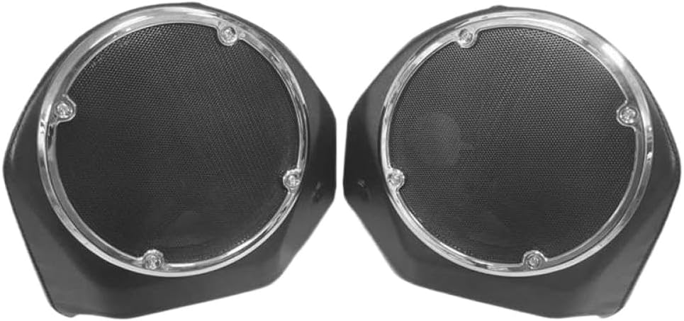 Motorcycle Rear Trunk 6.5 Inch Speaker Pod Compatible with Touring Models Road 2014 2023 King 6.5 Inch Grill Net