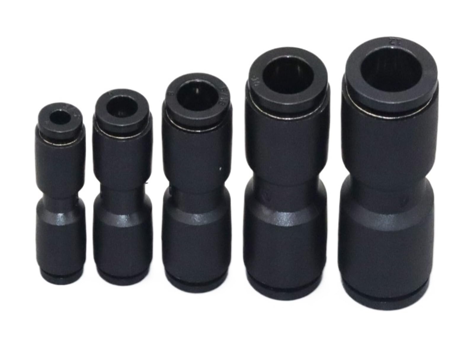 Czarne złączki pneumatyczne, plastikowe złącze, wąż doprowadzający wodę i powietrze, szybkie złącza gazowe proste 4/6/8/10/12mm, 10 sztuk (KQ2H08-12.10PCS.HEI)