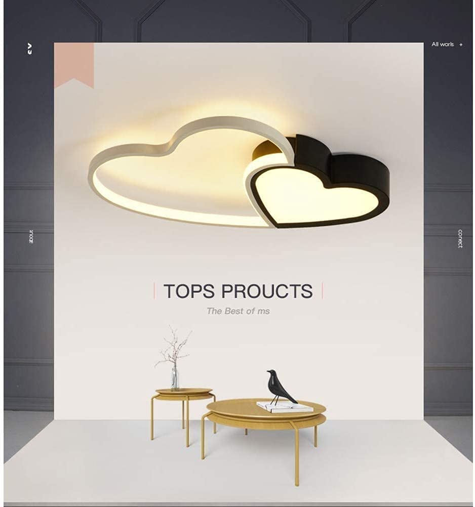 Prosta lampa sufitowa LED z aluminium Romantyczna lampa do sypialni Kreatywna osobowość Study Lamp Wick Shaped Wedding Room