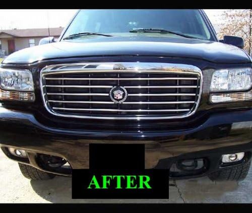fits 1999-2000 Cadillac Escalade Chrome Grill Grille KIT 99 00