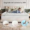 Novilla Topper Materasso Matrimoniale 160x190 cm, Sovramaterasso Memory Foam Gel 2 in 1, Design Separabile (Uso Combinato o Singolo), Strato Imbottito Soffice + Schiuma, Fodera Lavabile