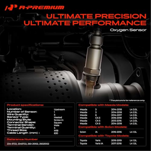 Sensor de Oxígeno A-Premium Compatible Mazda y Toyota miniatura 2