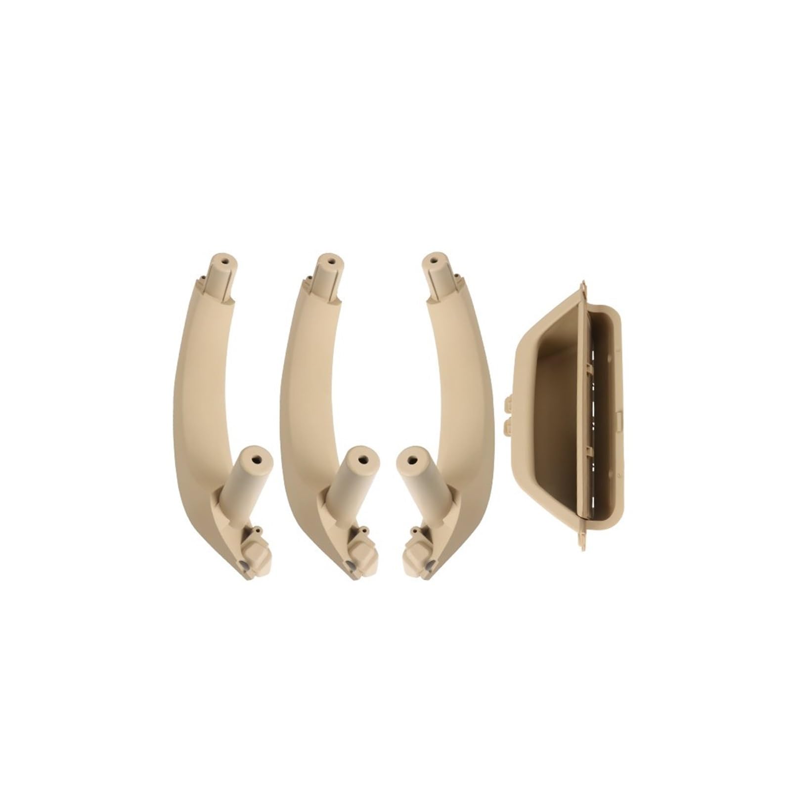 Jeviuwi Beige Rhd 1 Set Car Inner Door Handle Replacement For Bmw For X3 For X4 F25 F26 Car Left Right Inner Door Panel Handle Pull Trim Cover 51419209216(Beige Rhd 1 Set)
