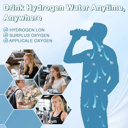 Hydrogen Water Bottle, Hydrogenated Water Bottle with SPE PEM Tech, Portable Hydrogen Water Machine, Hydrogen Bottle, Ionized Hydrogen Water - Image 7