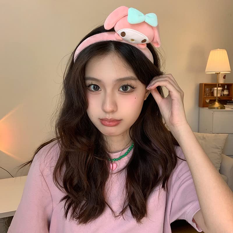 Miniatura 6 de Diadema de maquillaje Kawaii para lavar la cara, diademas para el cuidado de la piel, diadema de spa, diadema rosa para maquillaje, lavado, fiesta,