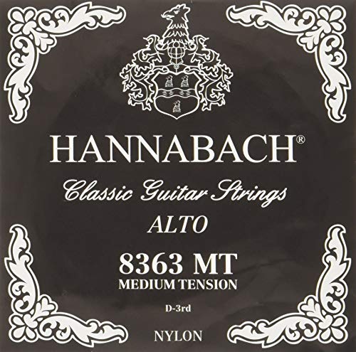 Hannabach Cordes de guitare classique – D3 – 8363MT – Série 836MT – Tension moyenne - Les Beatles, Paul McCartney, John Lennon, RIngo Starr, George Harrison Hannabach Cordes de guitare classique - D3 - 8363MT - Série 836MT - Tension moyenne