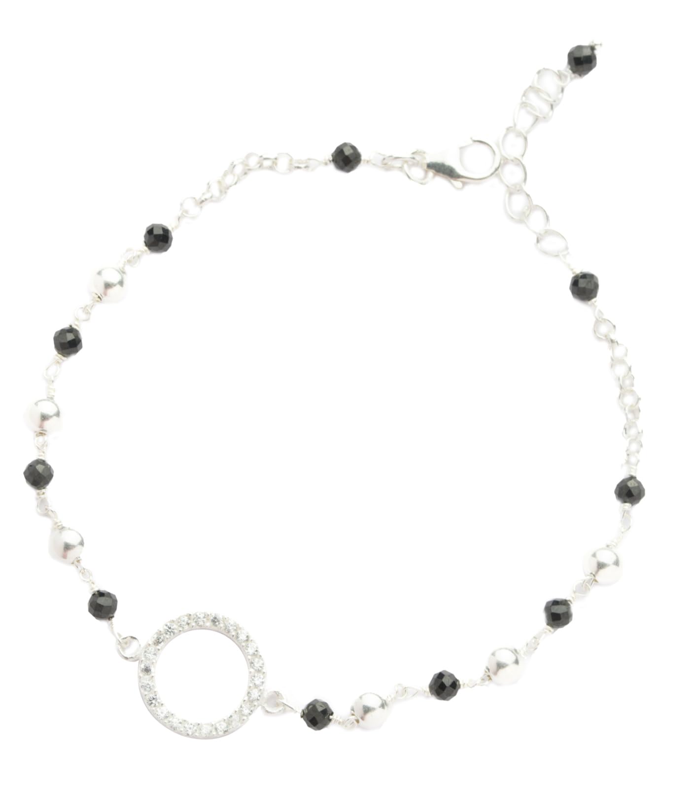 Gargi by P.N. Gadgil and Sons | 925 Sterling Silver | Hand Mangalsutra Bracelet | Adjustable | Gift for Women and Girls | With Hallmark & 925 Stamp (Studded Circle) (B0CX9FM3JH) Amazon Price History, Amazon Price Tracker