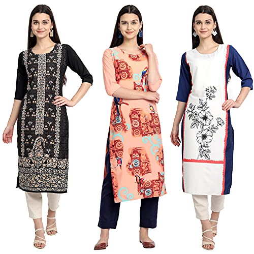 Image of Women's Crepe Straight Kurta