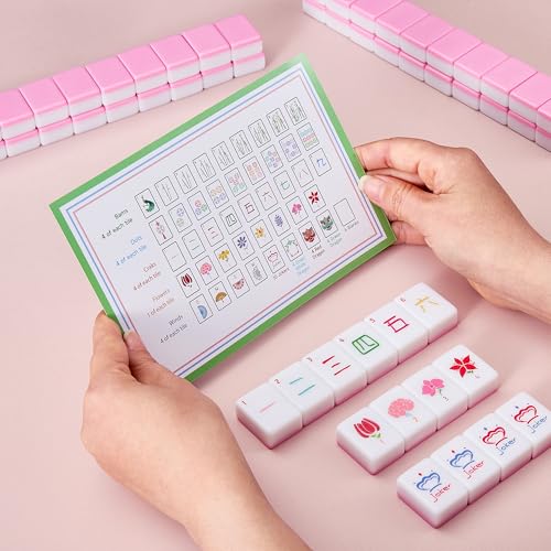 Set de Mahjong Americano con 160 piezas y bolsa miniatura 4