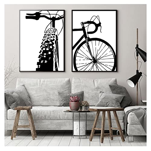 Art Vélo Toile Mur Art pour chambre d'enfant et salon moderne affiche motivation sportive 60x90