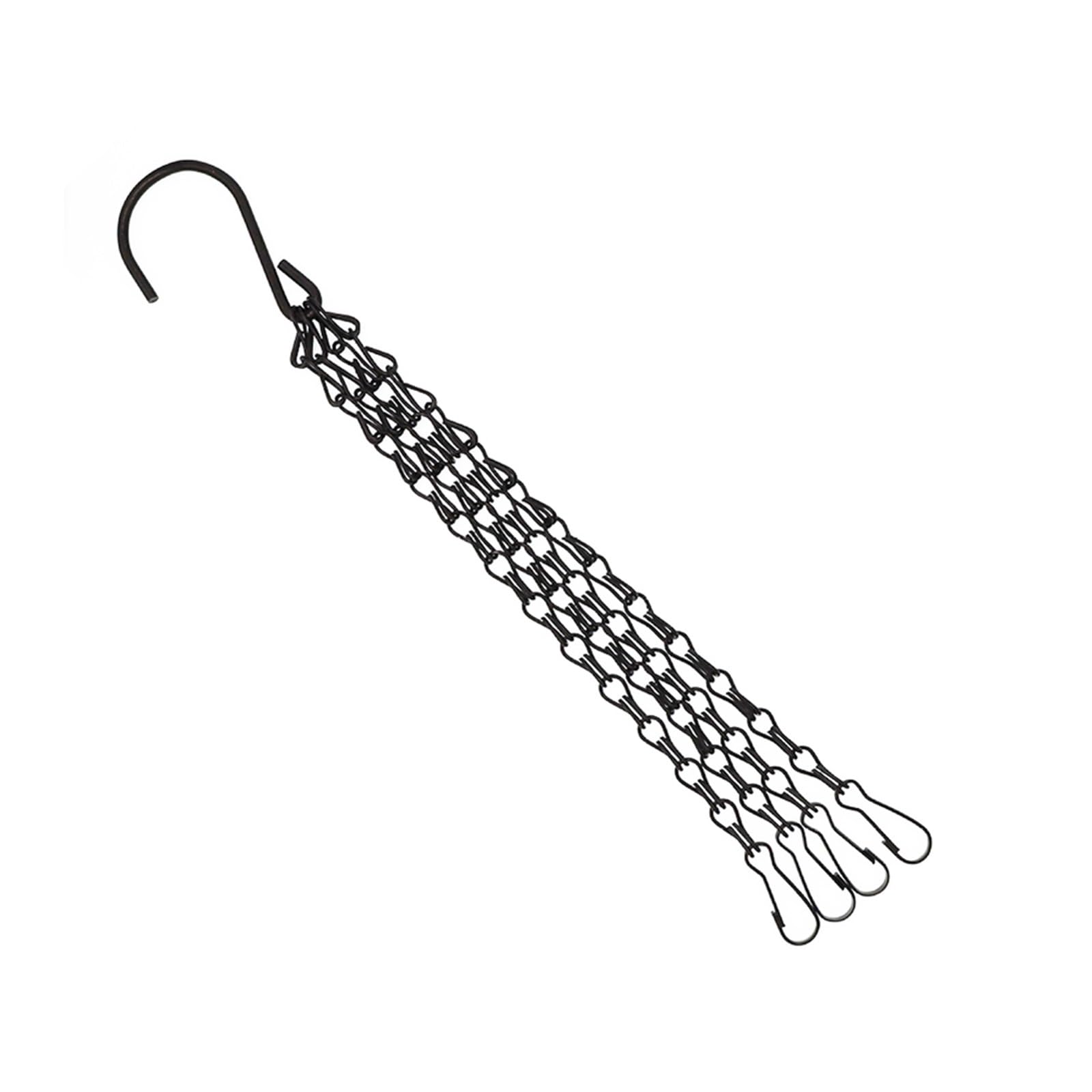 WUYXTO 4 Pcs Hanging Basket Chain Flower Pot Replacement Plant Hangers With Hooks For plant