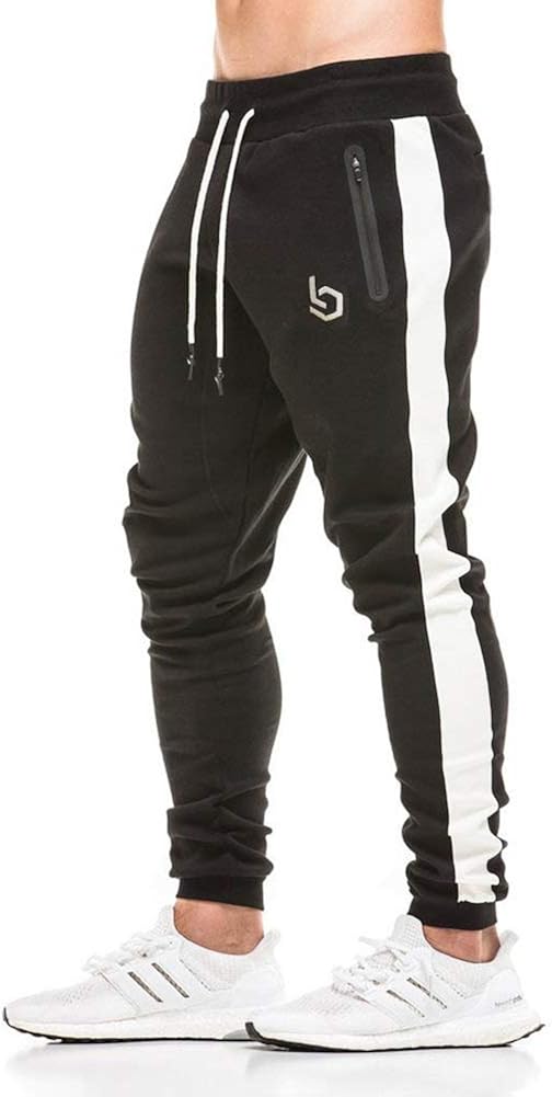 Fushi Mon スウェットパンツ メンズ ジョガー トレーニング ジム フィットネス パンツ 綿 ジャージ スリム 細身 無地 スリム Faz