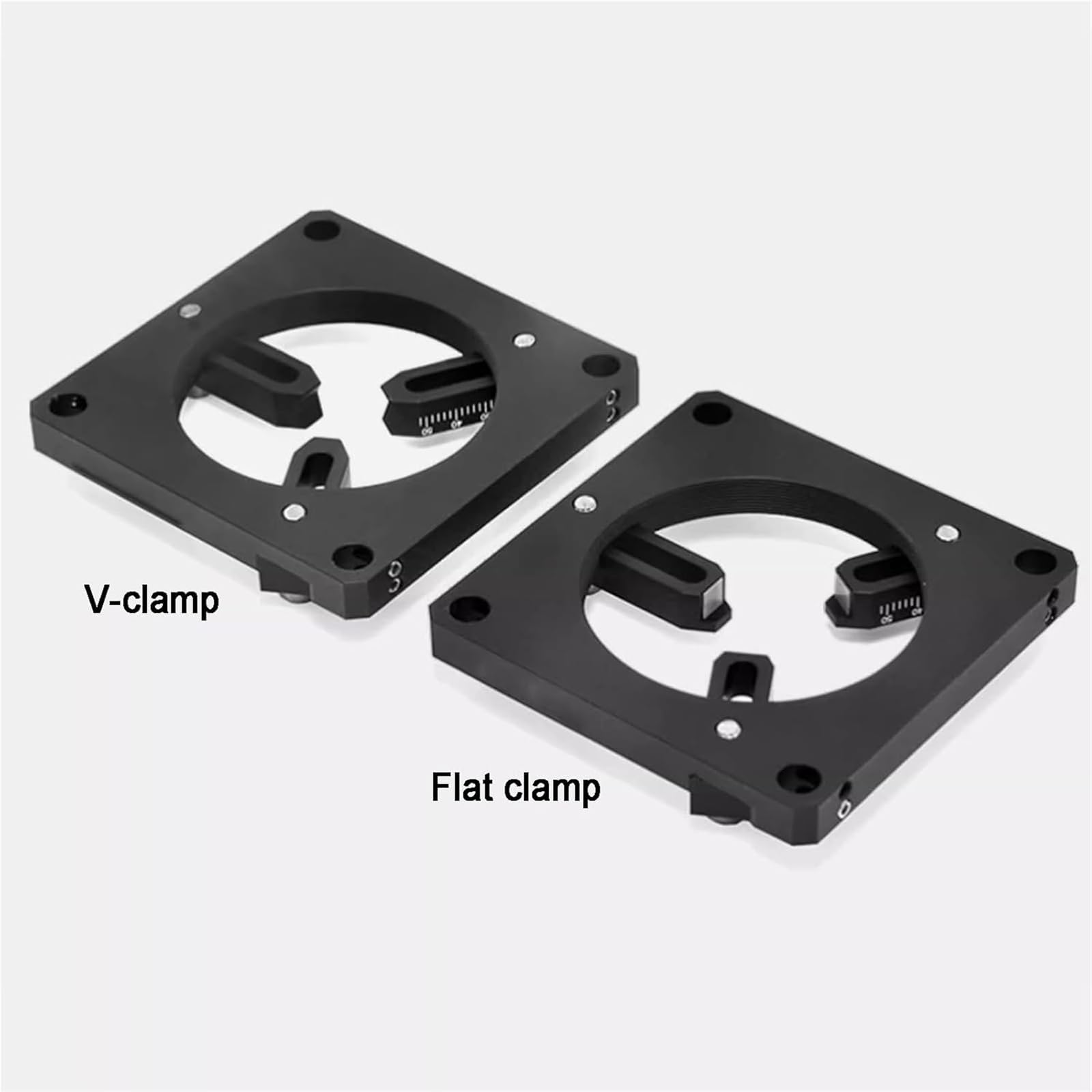 Soporte de lente coaxial, diseño de tres garras, soporte autocentrante para experimentos ópticos, diámetro variable de 0 a 40 mm