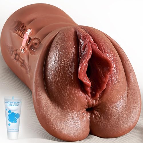 Image of Pocket Pussy Male Masturbator Sex Toys for Men,Upgraded 3D Textured Sex Doll with Thick Labia Built-in Ring Realistic Vagina Tight Anus, Mens Stroker Adult Sex Toy for Man Masturbation