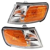 TRQ Corner Light Set Compatible with 1994-1997 Honda Accord HO2550109 HO2551109