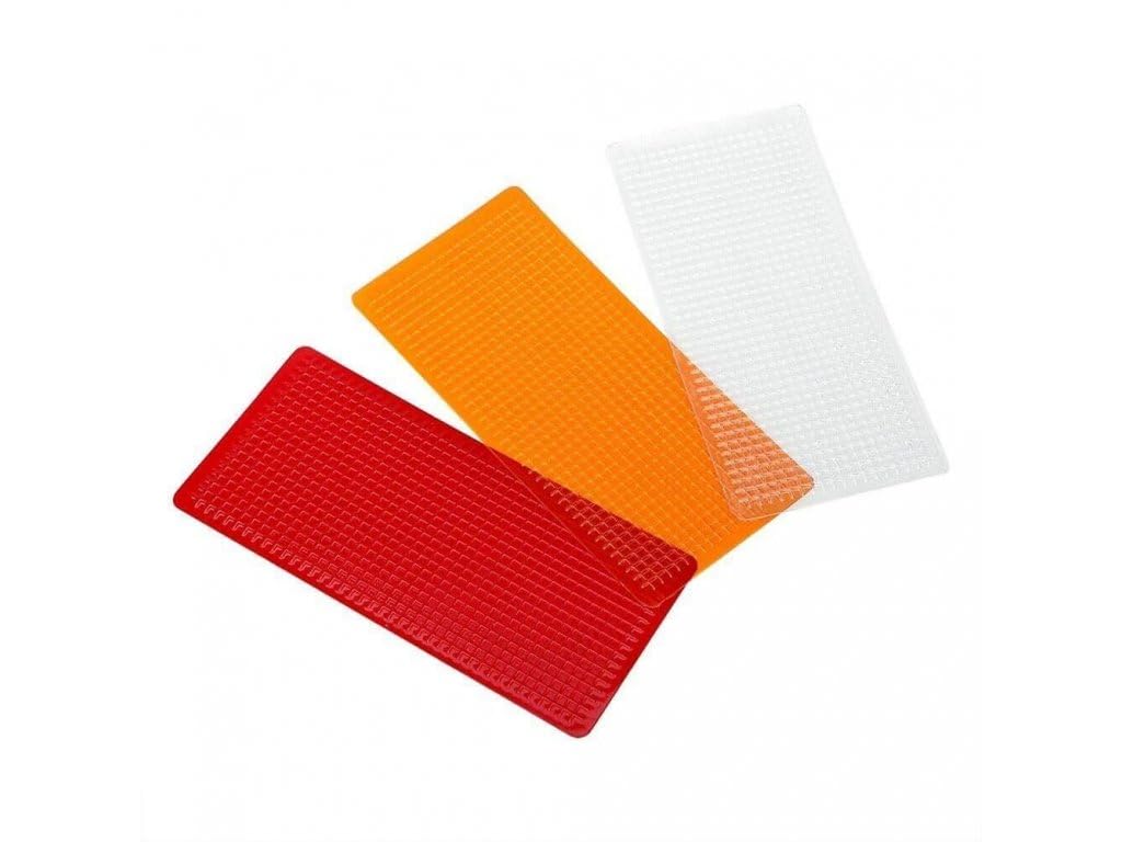 Swabs® Car Lights Crack Repair Film Multi-Pack Headlight Taillight Repair Tools with 3 Colors, Orange, Red and Clear,Auto Lens Repair Film, PVC Head Tail Light Lens Repair Kit