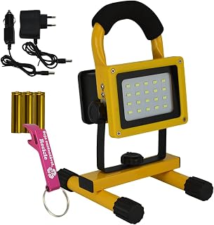 Refletor LED 30W Portátil Recarregável IP65 + Chaveiro CBRN16457