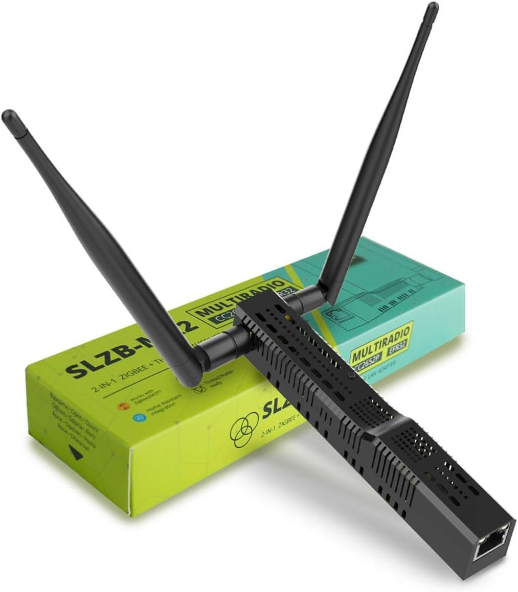 LINEOPS SLZB-MR2 Zigbee 3.0 auf Ethernet, USB und WiFi Adapter mit PoE, funktioniert mit Zigbee2MQTT, Home Assistant, ZHA (SLZB-MR2)