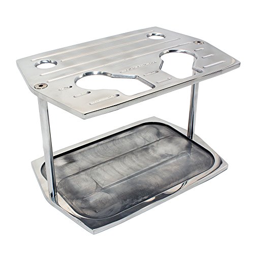 Assault Racing Products A6323 Optima Group 34/78 Ball Milled Polished Aluminum Battery Hold Down Tray Red/Yellow Top