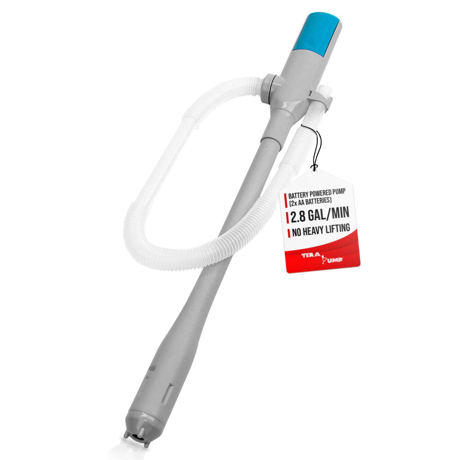 Pompe de transfert d'eau d'aquarium 9L/min avec tube d'admission de 39,9 cm