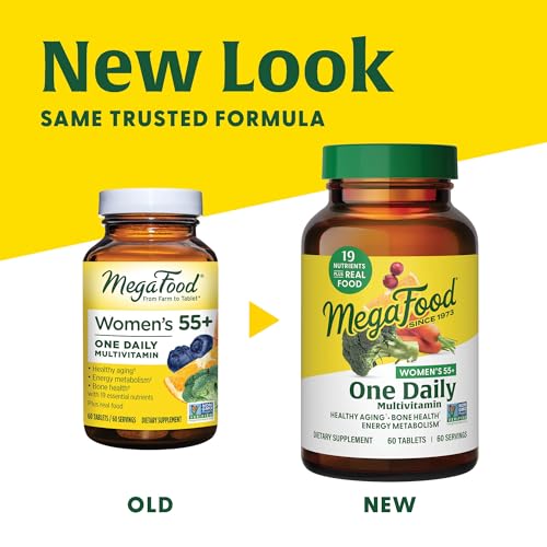 image for MegaFood Women's 55+ One Daily Multivitamin for Women with Vitamin A, 