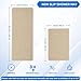 Hargiis Non Slip Bathtub Mat, Foot Scrubber Anti Slip Fast Drying Shower Mat for Tub, Floor,Bathroom, Home, Kitchen, Hotel, Beige, 24x16 Inches