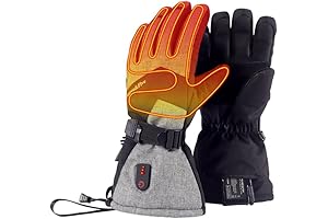 Heated Gloves For Men Women: Waterproof Electric Rechargeable Hand Warmers With 2500Mah Battery, 3M Thinsulate.