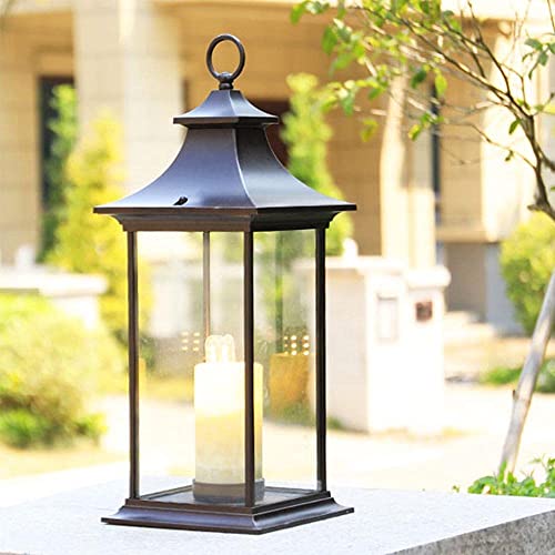 SCZWP8 Rétro Colonne Lampe entrée Jardin Lampe étanche lampadaire extérieur lampadaire extérieur étage Bougie Lampe Utilisation pour Villa clôture lampadaire extérieur Jardin Porte lumière