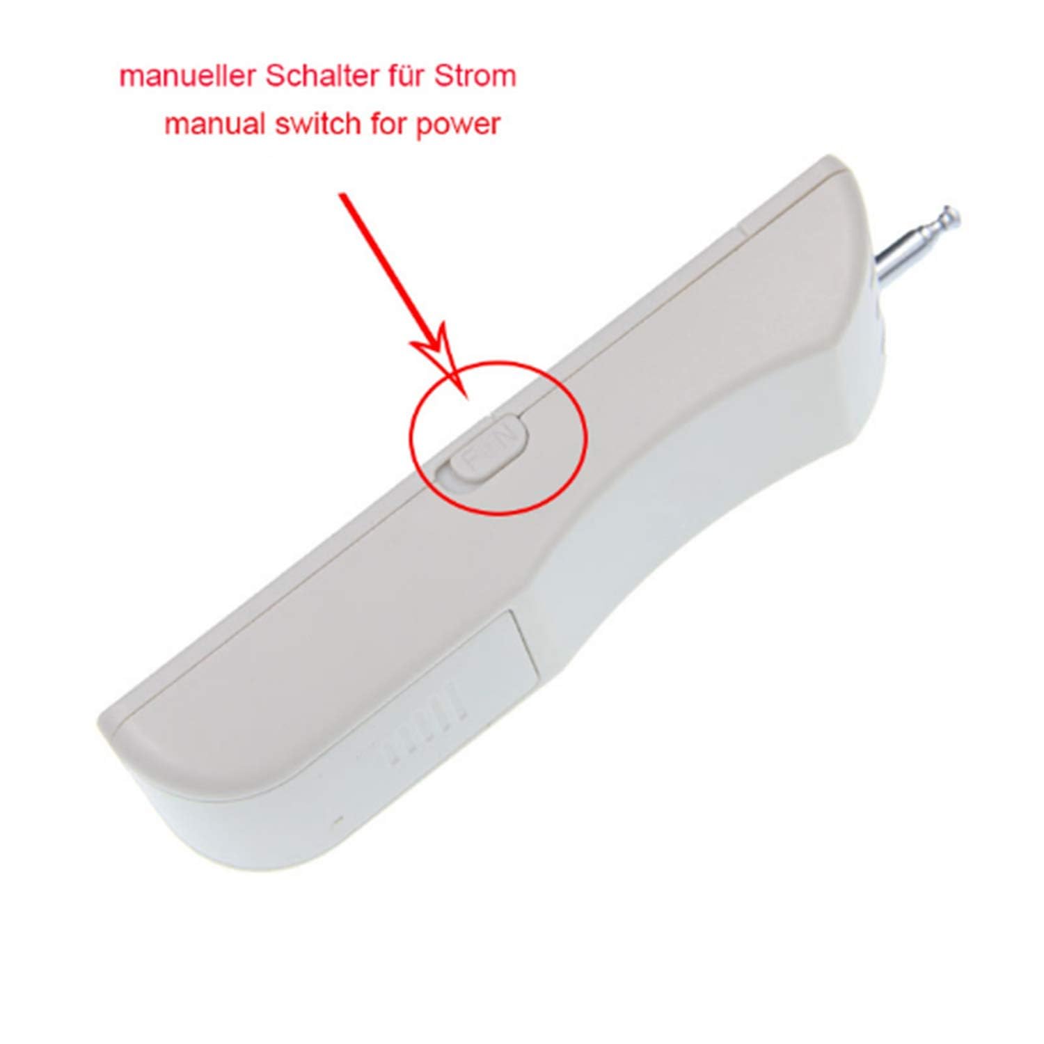 Steckdose schaltbare 4*Funksteckdosen unabhängig Steuerung Set mit Fernbedienung 500M hohe Reichweite Außen Outdoor Gartenleuchte aussenbereich (4*Steckdose und 2*Fernbedienung)