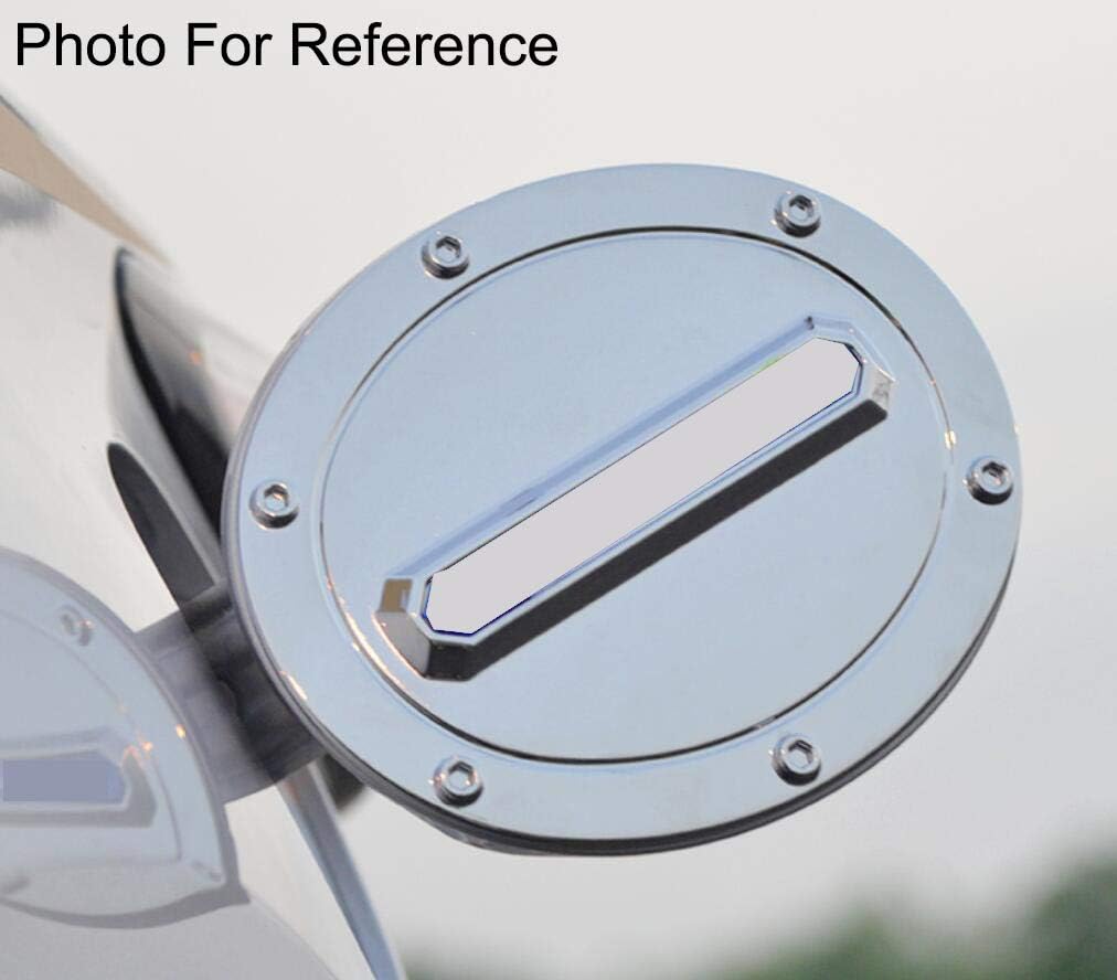 Yingchi Chrome Car Fuel Gas Tank Cap Cover Gas Door Cover Trim Emblems for Kia Sorento 2015-2019