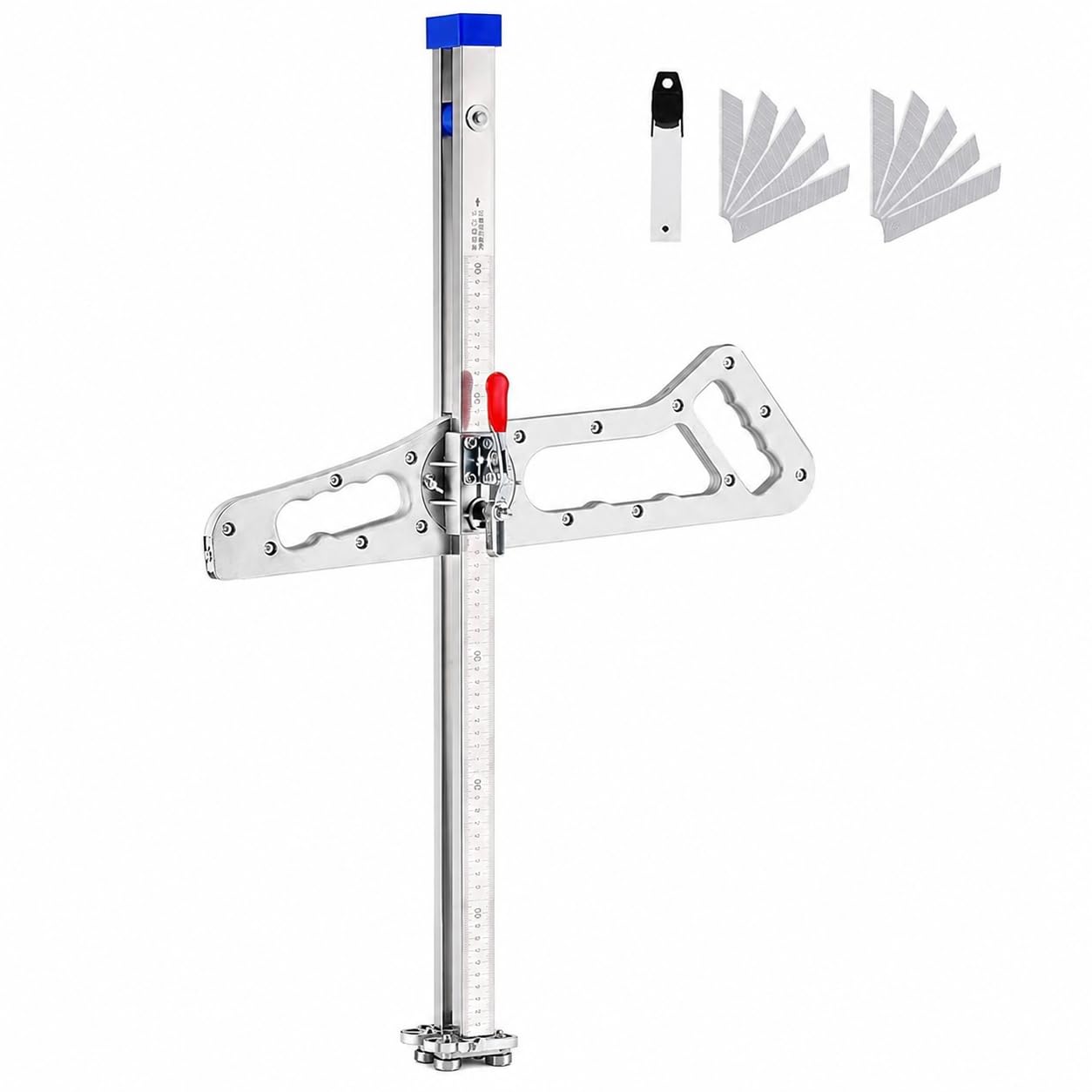 Cortador plegable de yeso con escala láser y rango de 1,5 a 61 cm para reformas limpias