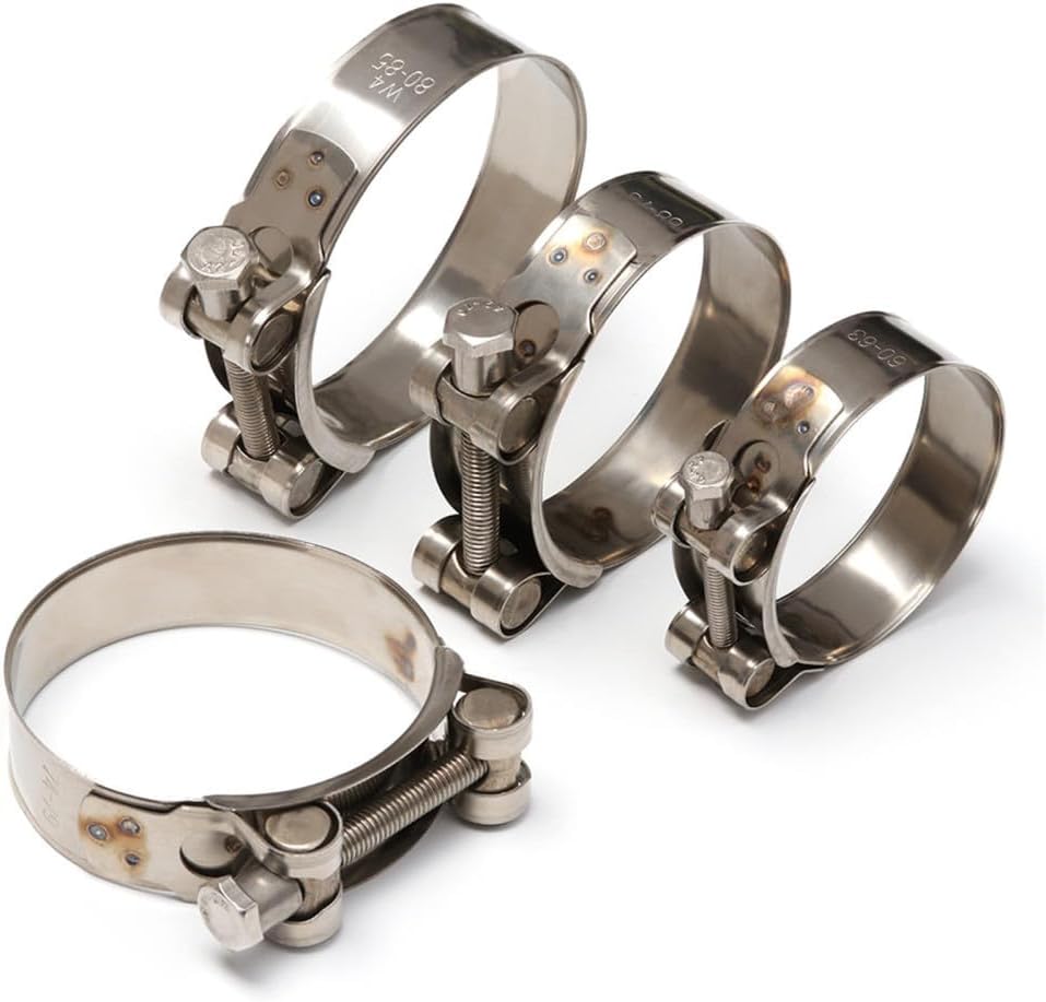 metal clamps,Pipe Clamp, Hose ClampsStainless Steel Pipe Clamps Hose Clips Fuel Hose Pipe Clamps Worm Drive Pipe Fasteners Clamps 20(68 73mm)(92 97mm)