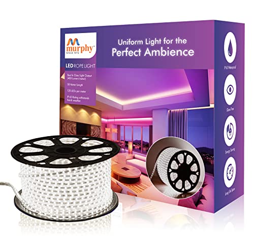 Murphy 2835-120 Led High Lumen Waterproof Indoor Outdoor Home Deorative,Diwali Lights,Rope Pipe Light,Cove Light (120 Led/Mtr) (Cool White,15 Meter),15 meters Murphy 2835-120 Led High Lumen Waterproof Indoor Outdoor Home Deorative,Diwali Lights,Rope Pipe Light,Cove Light (120 Led/Mtr) (Cool White,15 Meter),15 meters