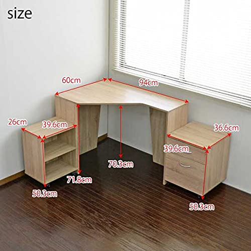 Amazon.co.jp: パソコンデスク L字型 リニューアルタイプ コーナー  