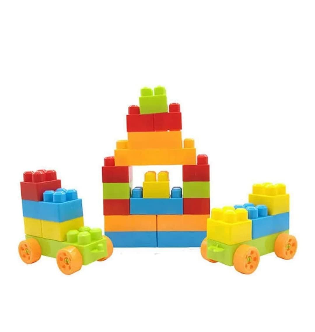 Sharvil Kids 80 Pcs Big Mega Sized Blocks Toys Building and Construction Block Set for Children Boys and Girls (B0D9QTRF1C) Amazon Price History, Amazon Price Tracker