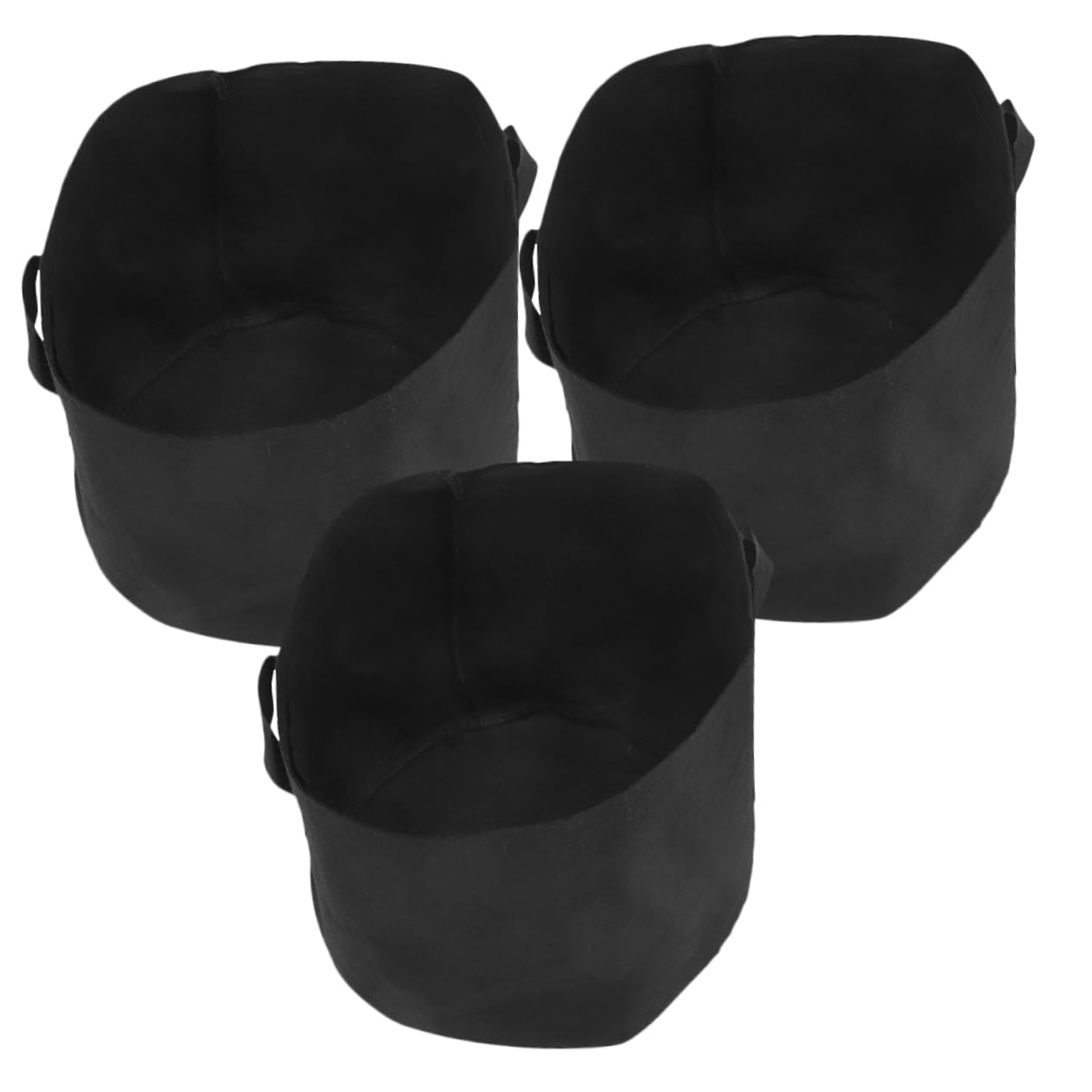 iplusmile 3 Stück Pflanzsäcke aus Atmungsaktivem Vliesstoff mit Griffen 20 Gallon (50d X 40h) Tragbare Anzucht und Gartenbeutel für Gemüse und Blumenpflanzen