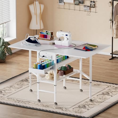 PAKASEPT Height Adjustable Sewing Table