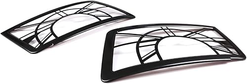 Miniatura 8 de Para Land Rover Defender 90 110 2020-2022 de metal para faros delanteros de automóvil, accesorios de protección de red (estilo A - pantalla de faros