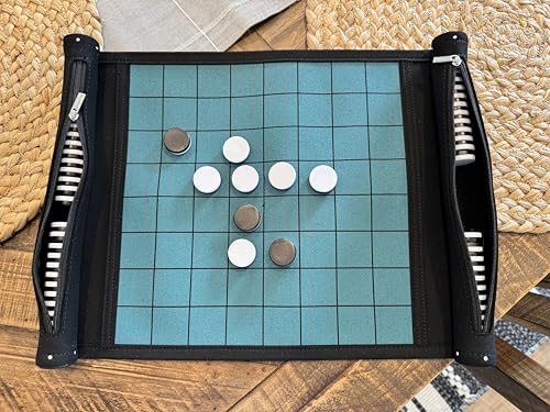 Roll-Up Travel Reversi Game | Othello Board Game for Family | Travel Othello Game miniatura 5