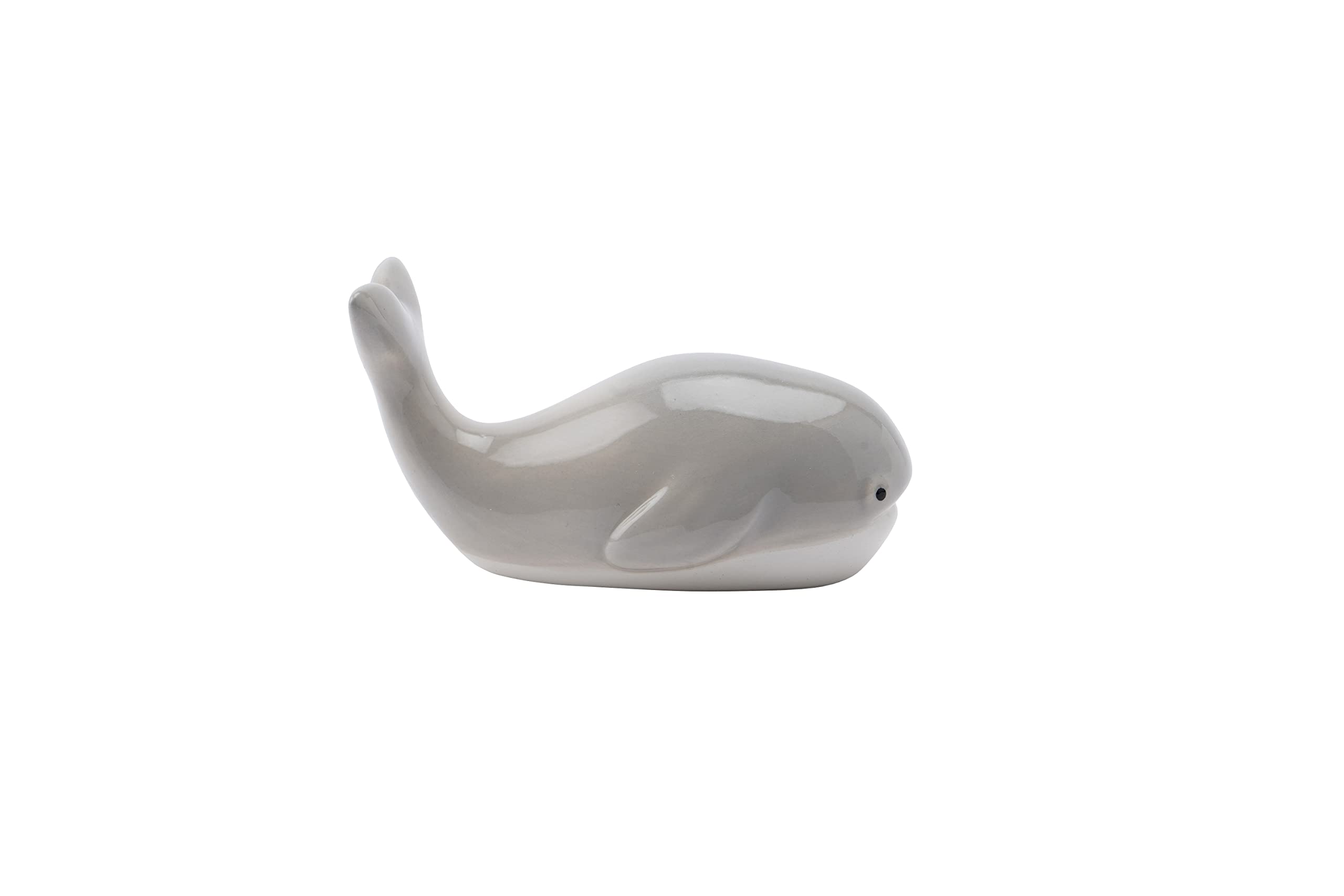 Cgb Giftware White | Ceramic Whale Charm | Ornament Collectable Decoration | Home Accessory | Gift For Her | Send With Love Range | Gb07115