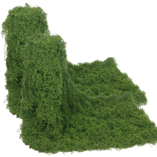 FAICOIA 2 Pcs Fake Moss Rolls Table Runner for Decoration 12" x 71" Artificial Moss for Plants Indoor Dark Green Faux Grass Rug for Planters Crafts DIY Table Fairy Garden Floral Wedding 30 x 180cm